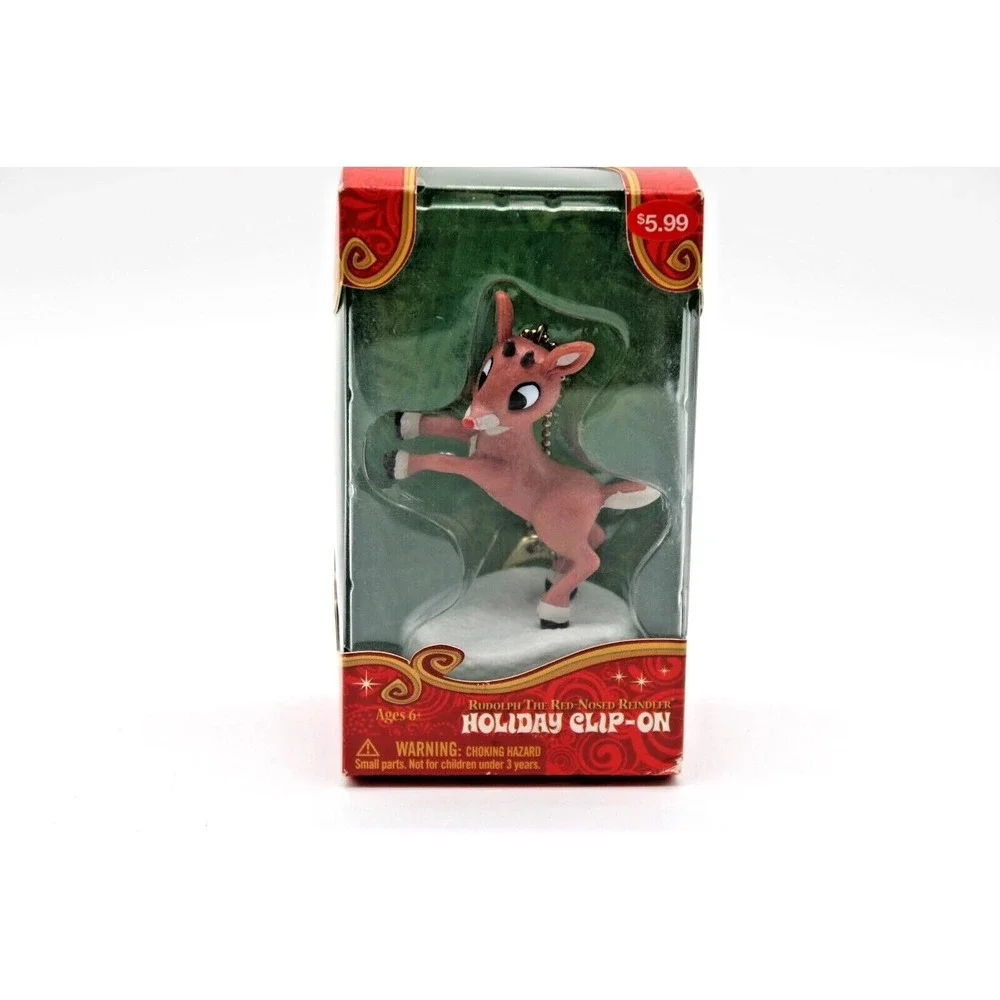 2012 Rudolph‎ the Red Nosed Reindeer Holiday Clip On Christmas Mini Figure NEW